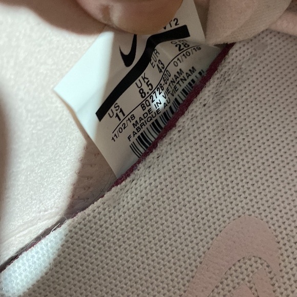 Nike React Element 55 Pale Pink White Running Shoes size 11 woman’s sneakers - Picture 8 of 9